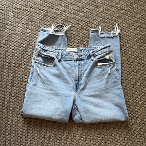 Abercrombie & Fitch Light Blue The Skinny High Rise Style Ankle Jeans